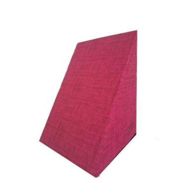 Imagem de Travesseiro Ortopédico Cunha de Encosto Anti-Refluxo Repouso Leitura Pós Cirúrgico Triangular Com Capa(Pink)