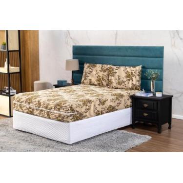 Imagem de Capa Protetora Para Cama Casal Padrão Com Zíper Malha Gel Protege o Co