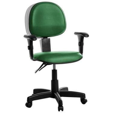 Imagem de Cadeira Ergonômica Executiva Com Braço Rj Cor:Verde - Goldflex