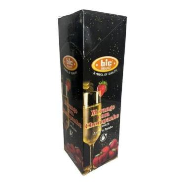 Imagem de Incenso Indiano Bic Morango Com Champanhe 25 Caixas 8 - Lua Mística - 