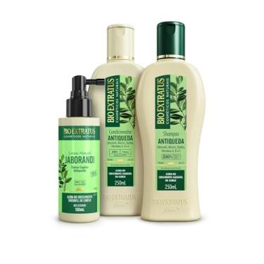 Imagem de Kit Bio Extratus Antiqueda Jaborandi (250mL) Shampoo, Condicionador e Tônico Extrato 100ml