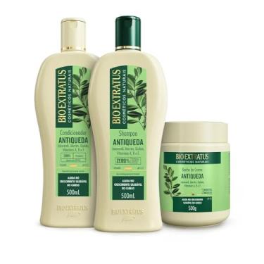 Imagem de Kit Bio Extratus Antiqueda Jaborandi (500mL/g) Shampoo, Condicionador e Banho de Creme