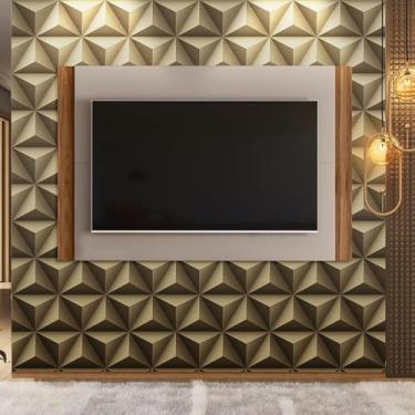 Imagem de Painel Suspenso Extensivo para Tv até 60 Polegadas Fresno Cinamomo Mel/Grigio Fosco