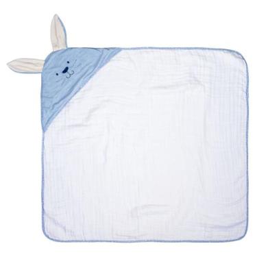 Imagem de Toalha Soft para bebê 80 cm x 80 cm Bublim, Azul