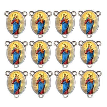 Imagem de 10 Entremeio Nossa Senhora Auxiliadora Oval Montagem Terços