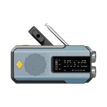 Imagem de Rádio Meteorológico De Emergência AM FM SOS Movido a Energia Solar Com
