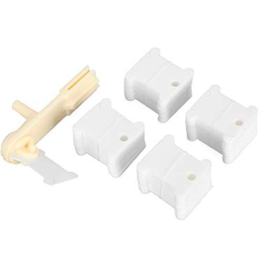 Imagem de Bobbins de Fio, Tábuas de Enrolamento de Plástico de 120pcs, Enrolador de Fio, Organizador para Ponto Cruz de Algodão Craft DIY Armazenamento de Costura, Fácil de Usar, Feito de Material de