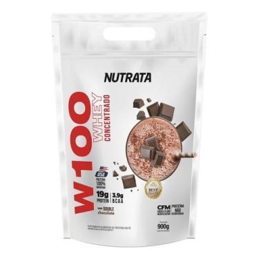 Imagem de Whey Protein Concentrado W100 Nutrata 900Gr Refil - Original, DOUBLE C