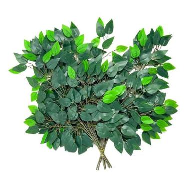 Imagem de 10 Folhas Folhagem 60cm Fícus Para arranjos e decoração festa - La Caz