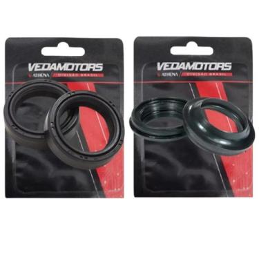 Imagem de Par Retentor Bengala Guarda Pó Titan 160 Bros 160 16 À 24 - Vedamotors