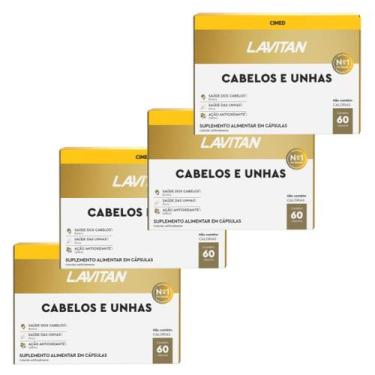Imagem de Lavitan Cabelos E Unhas 60 Cápsulas Kit 04 Unidades - Cimed