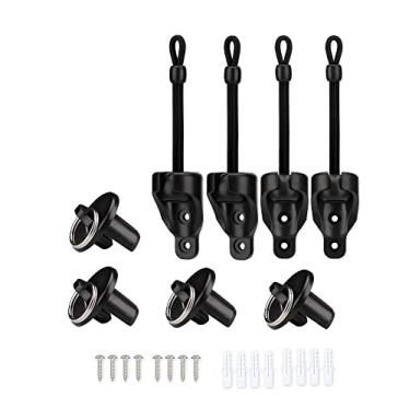 Imagem de IVYSUN Peças De Reposição Para Guarda-Sol, Amarrações Guarda-Sol E Tampa Extremidade Com Kit Anel, Reforçada, Resistente Às Intempéries, Compatível Persiana Externa Coolaroo, Persianas Externas (Pre