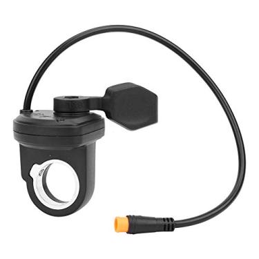Imagem de Ebike Thumb acelerando premium velocidade esquerda que rege o conector à prova d'água para bicicleta elétrica e scooter plástico preto 60g