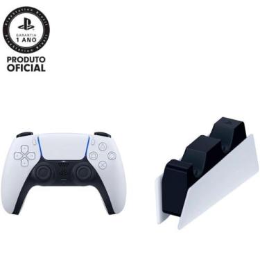 Imagem de Controle PS 5 Dualsense Branco + Base De Carregamento Sony
