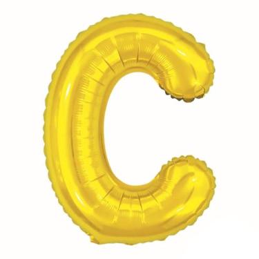 Imagem de Balão Metalizado, Make +, Letra C, Dourado, 40 cm