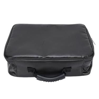 Imagem de Fockety Bolsa de documentos à prova de fogo, organizador de documentos de 3 camadas com trava, 7 compartimentos para pastas, bolsa organizadora de arquivos 2000°F para arquivos