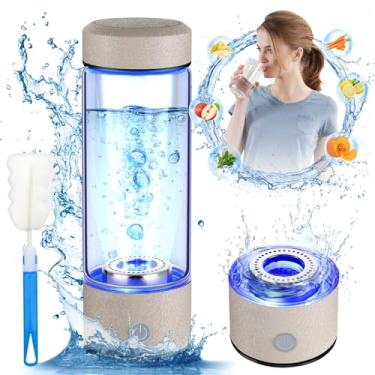 Imagem de WIYYH Garrafa De Água Hidrogênio, Gerador Hidrogênio Com Tecnologia Spe Pem Avançada, Ionizador Portátil Alta Eficiência 420 Ml (14 Oz) Para Escritório, Viagens, Condicionamento Físico E Hidratação