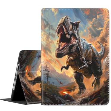 Imagem de Capa para tablet Samsung Galaxy Tab A9 Plus de 11 polegadas [SM-X210/X216/X218], capa fina dobrável com ativar/hibernar automaticamente para Galaxy Tab A9+ 11 2023, dinossauro 1