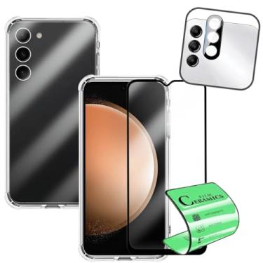 Imagem de Película de Cerâmica 9D para Galaxy S23 Plus com Capa Anti Impacto e Proteção para Câmera