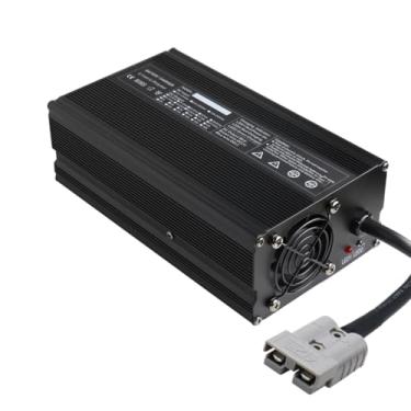 Imagem de Lzyjckh Carregador de bateria de chumbo-ácido 12V/24V/36V/48V/60V/72V, com conector Anderson Adequado para empilhadeiras/lavadoras de piso/carrinhos de golfe,24v 25a black,50A Anderson