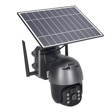 Imagem de Generic Câmera de Segurança Solar, IP65 Câmera de Visão de Visão Noturna IP65 Solar Safe 1920x1080 3MP HD Garden (Versão 4G dos EUA)