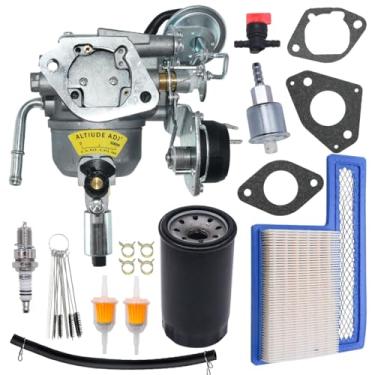 Imagem de JDLLONG Carburador 541-0765 adequado para Onan 5500 7000 Grand Marquis Gold Generator HGJAA HGJAB-901D HGJAB-900 5.5HGJAB-6755K Substitui 146-0774 141-0983 carburador com óleo de filtro de ar Filtrar