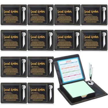 Imagem de Thenshop 12 peças de porta-notas adesivas para assistente social, presentes de agradecimento, em massa, citação de agradecimento para mulheres, homens, enfermeiros, funcionários, colegas de trabalho