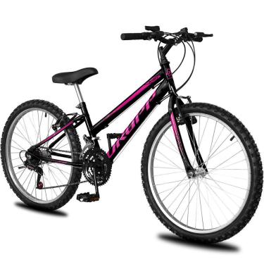 Imagem de Bicicleta Aro 24 Infantil Feminina 18 vel marchas Dropp Sport Freio V-Brake