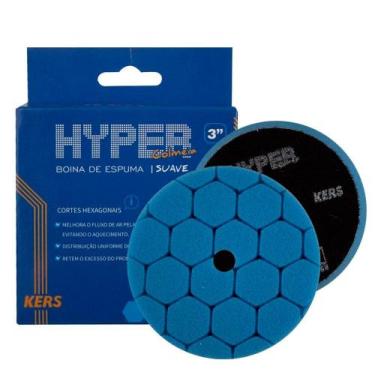 Imagem de Boina de Espuma Azul Kers Hyper 3 Polegadas - Lustro