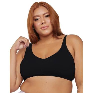Imagem de Sutiã Top Redutor Nayane SP 10 0001 Bojo Removível, Preto, 54