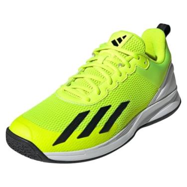 Imagem de adidas Tênis masculino Courtflash Speed, Lucid Limão/Preto/Branco, 38