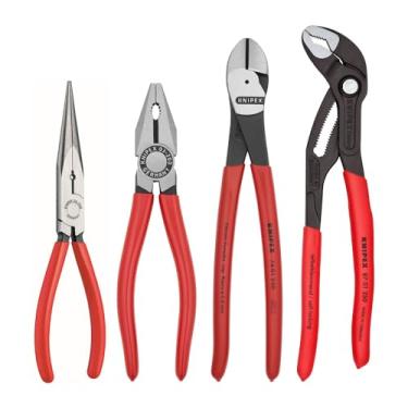 Imagem de KNIPEX Tools 9K 00 80 94 US Cobra Combinação Cortador e Alicate de Ponta Agulha Conjunto de 4 Peças