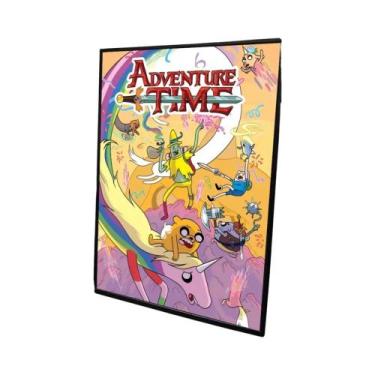 Imagem de Pôster De Anime Adventure Time, Adesivo De Papel Autoadesivo À Prova D