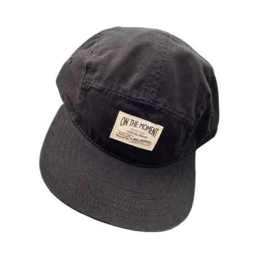 Imagem de Boné De Beisebol Snapback Unissex Ajustável De Algodão Com 5 Painéis, 