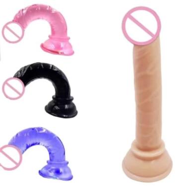 Imagem de Genérico Pênis Realista em Silicone, 14cm, com Ventosa, Cores Variadas, para Uso Pessoal