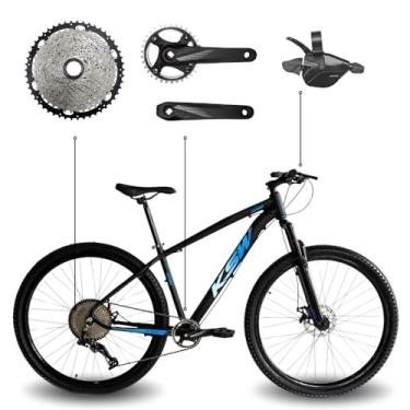 Imagem de Bicicleta Aro 29 Bike Ksw Mtb 12v Marchas K7 11-50 Quadro em Alumínio 6061 (Preto/Azul, 15)