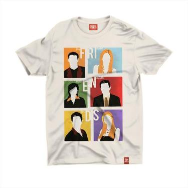 Imagem de Camiseta Premium Básica Friends Algodão Personalizada - Chemical, Off 