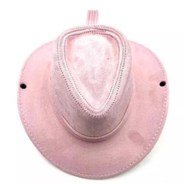 Imagem de Chapéu Country Infantil Unissex Rosa Claro, Preto ou Marrom  para Fest