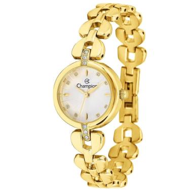Imagem de Relógio CHAMPION feminino analógico dourado CF25429H