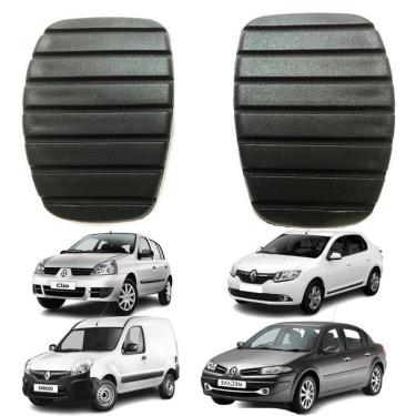 Imagem de Kit Capa Pedal Embreagem E Freio Clio Kangoo Megane Symbol