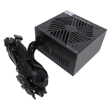 Imagem de Luocute 600W Alumínio Ativo Fonte de Alimentação de Computador ATX PSU Para 10 Para Vista, Ventilador de 120 Mm Controlado Automaticamente, Proteção contra Sobrecarga, Saída de Alta