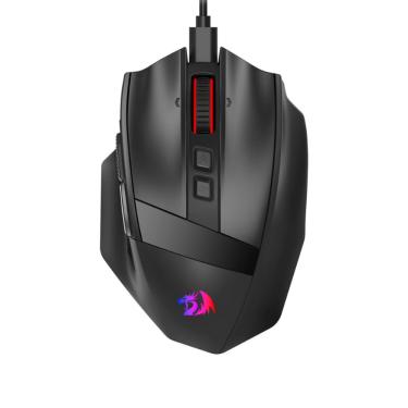 Imagem de Mouse Gamer Redragon Rind RGB 16000DPI 1000Hz PAW3333 10 Botões Preto - M813-RGB