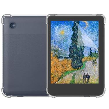 Imagem de Capa transparente e protetor de tela para Kobo Clara Color/BW/Clara Color/Clara 2E Rakuten Ereader acessórios de leitura de 15 cm, capa traseira de TPU macia com protetor de tela fosco fino e fino