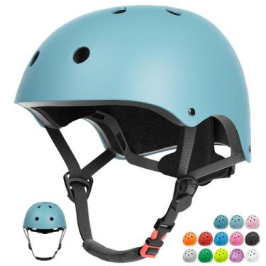 Imagem de Capacete Glaf Toddler de 2 a 4 anos para crianças, bicicleta azul escu