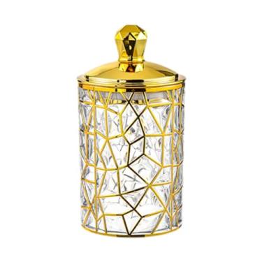 Imagem de DimyFew Jarra de armazenamento com lâmina de biscoito Jar Banheiro Biscuit Container para massas de lanches, Style a