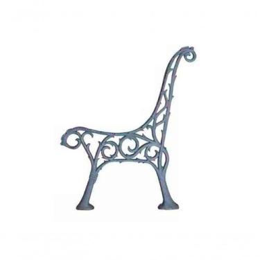 Imagem de Par Pé de Banco Praça Jardim Decoração Garden Ferro Fundido - UNICLÁUD