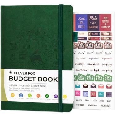 Imagem de Clever Fox Livro de orçamento – Organizador de planejador financeiro e rastreador de despesas. Caderno de conta do planejador de dinheiro para orçamento mensal. Compacto (verde musgo)