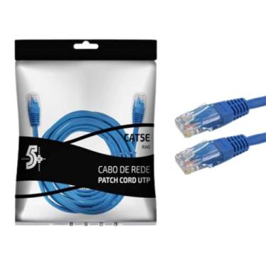 Imagem de Cabo de rede cat 5e utp azul 3 metros patch cord - PIX, 3 METROS