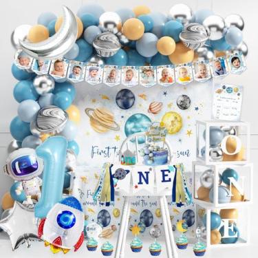 Imagem de Decorações de festa de aniversário definem a primeira viagem ao redor 
