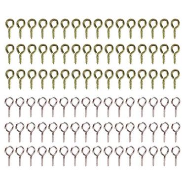 Imagem de Mini Pitão Rosqueavel Artesanato Bijuterias Prata + Dourado 09x4mm 100